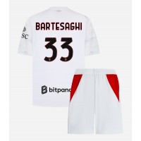 Dječji Nogometni Dres AC Milan Davide Bartesaghi #33 Gostujuci 2026-27 Kratak Rukav (+ Kratke hlače)